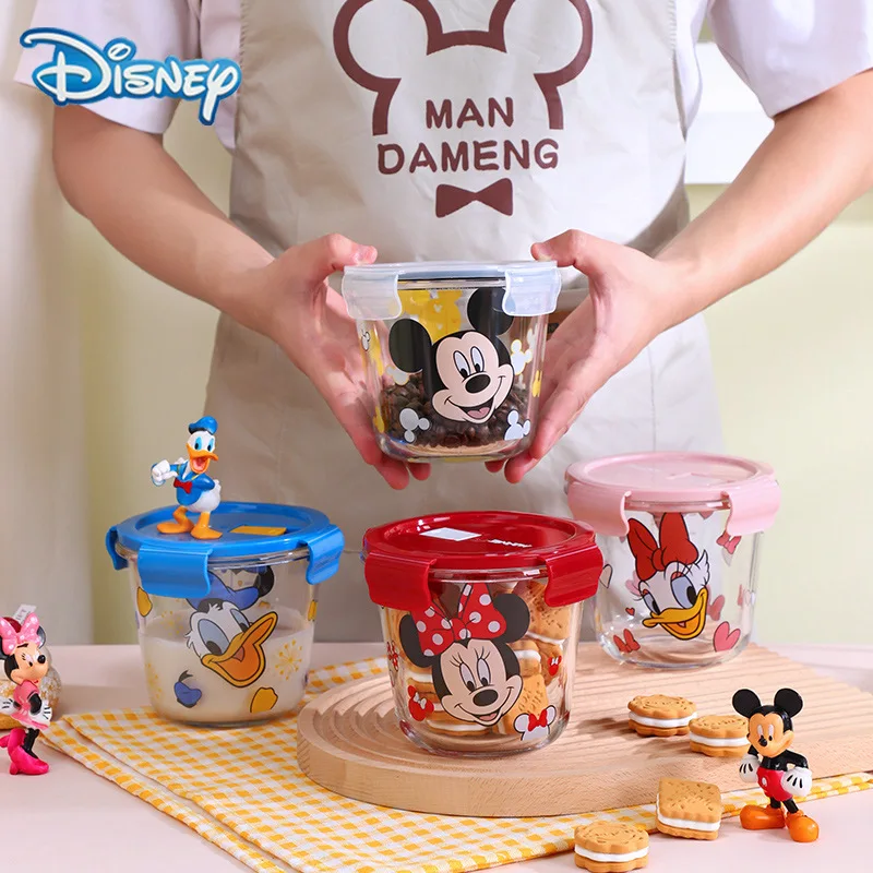 Acessórios de Cozinha, Recipientes para Armazenamento de Alimentos, Lindos Recipientes Selados com Personagens Disney Mickey e Minnie Mouse, Organizador de Cozinha