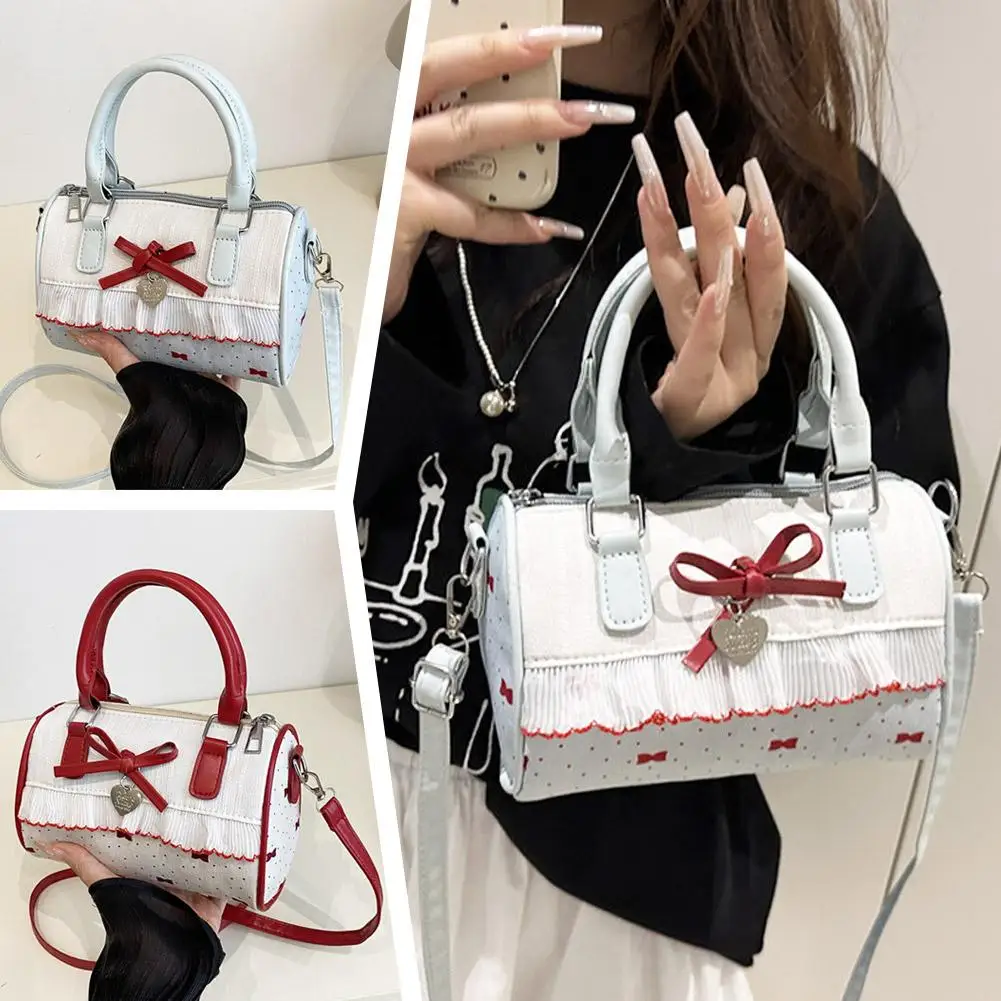New Women's Fashion Shoulder Bag Korean Style Soft PU Crossbody Handbag Capacity Crossbody Bag Tote Pillow Z0D0
