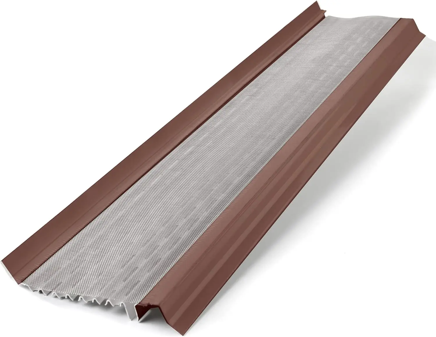 

Micromesh 5 Inch Gutter Guards Leaf Protection 35 Feet Royal Brown Stainless Steel Mesh Aluminum Gutter Covers