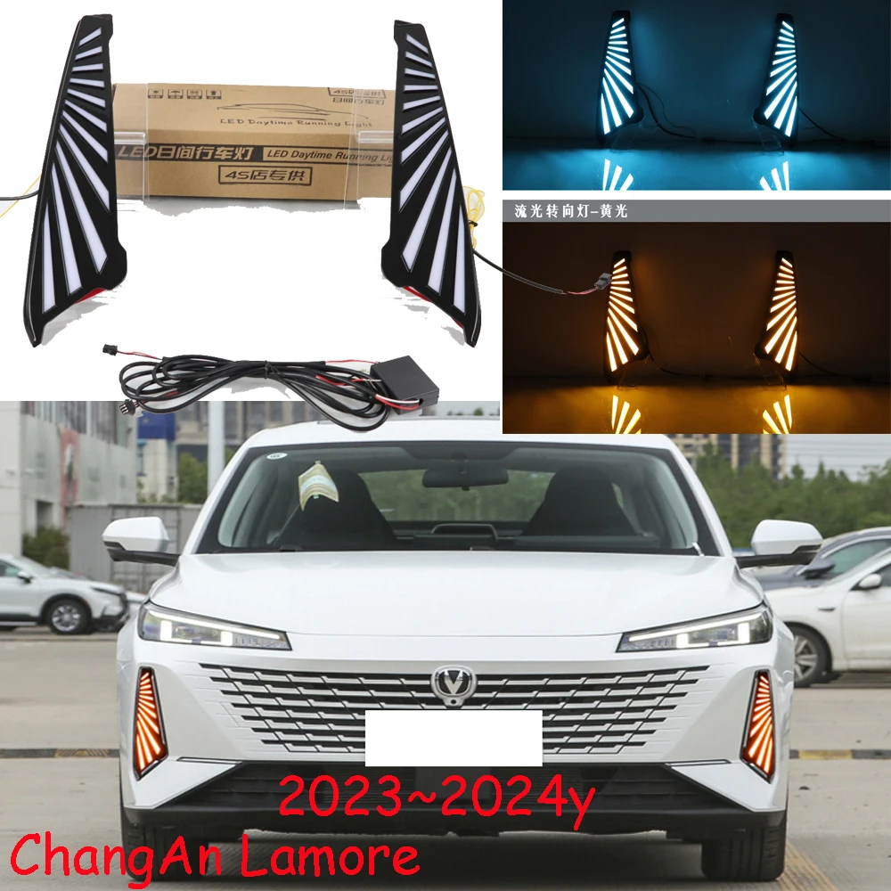 

car accessories CHANG AN bupmer head light changan Lamore daytime light headlight LED 2023~2024y headlamp ChangAn fog lamp