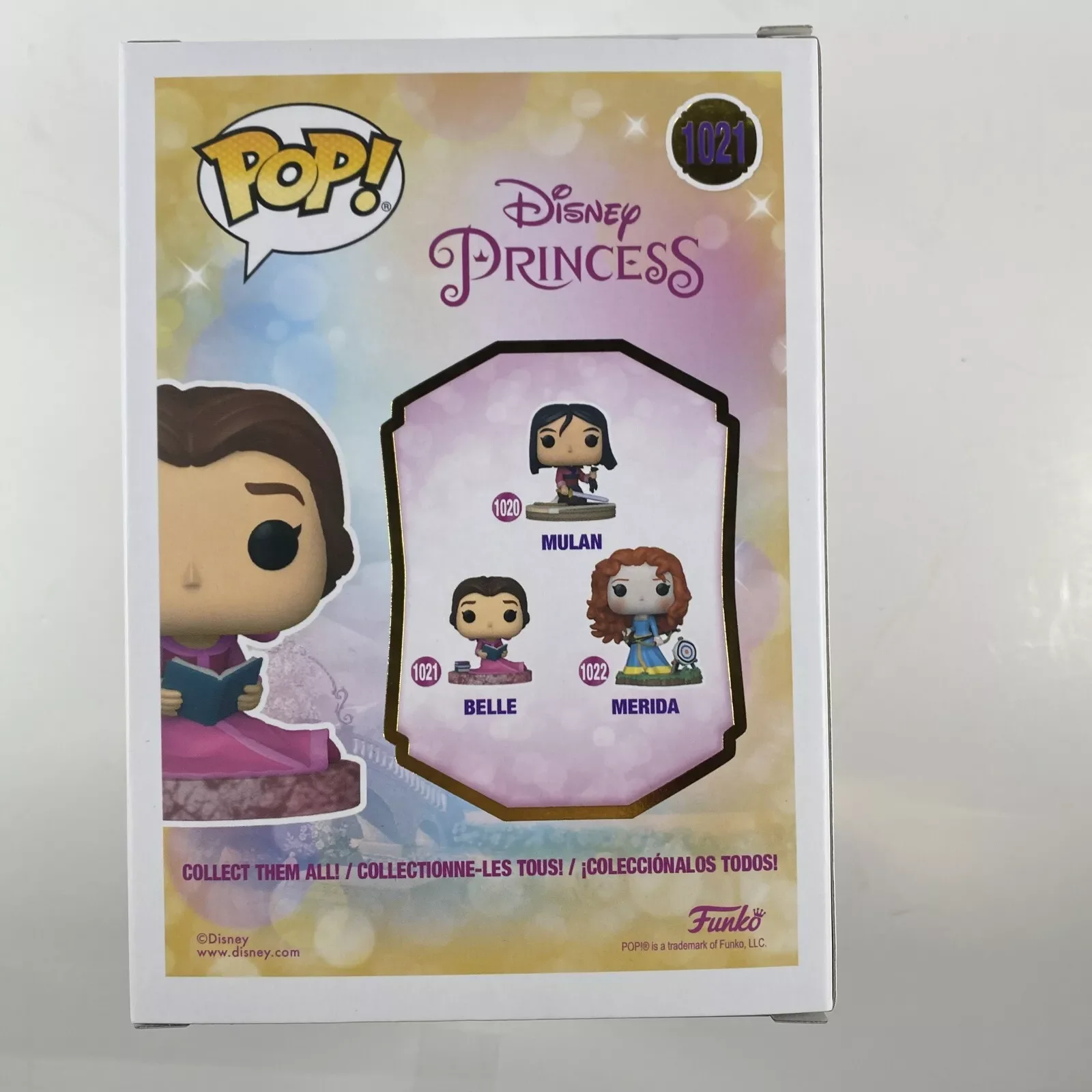 Funko Pop Disney La Bella y La Bestia Bella # 1021 figuras figura de vinilo de 3,5 pulgadas coleccionable edición limitada modelo juguete para regalo