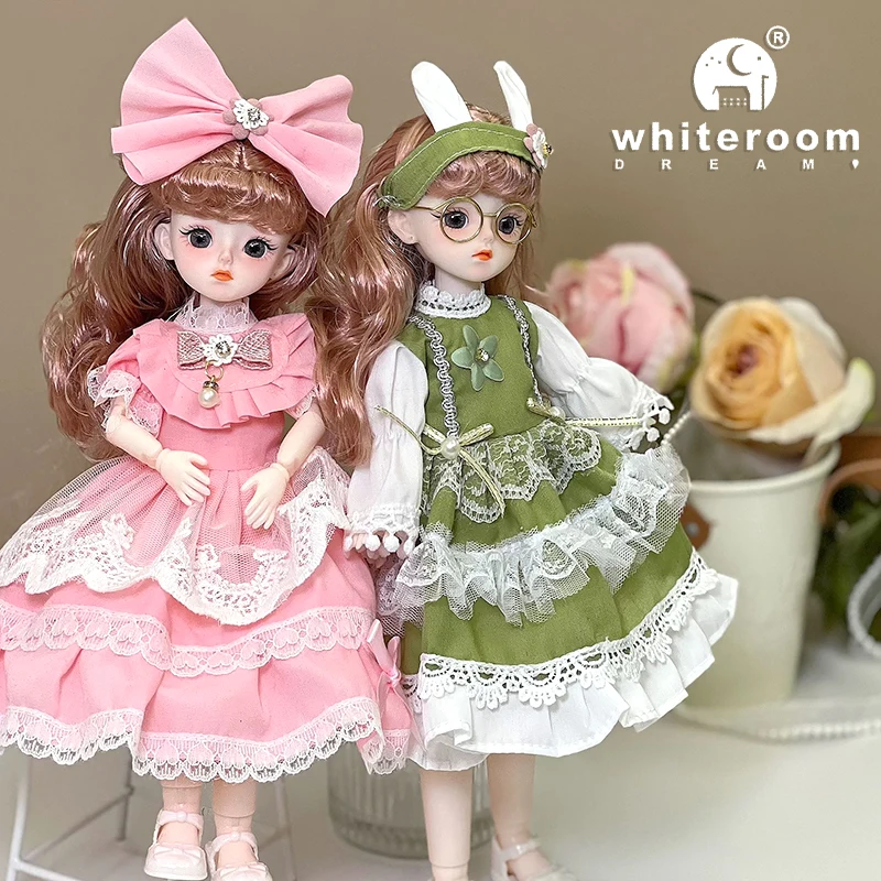 1/6 Bjd Doll Starry Blue Eyes 30CM 23 Movable Jointed  Dolls Fashion Dress DIY Toy Dolls with Shoes for Children Birthday Gifts