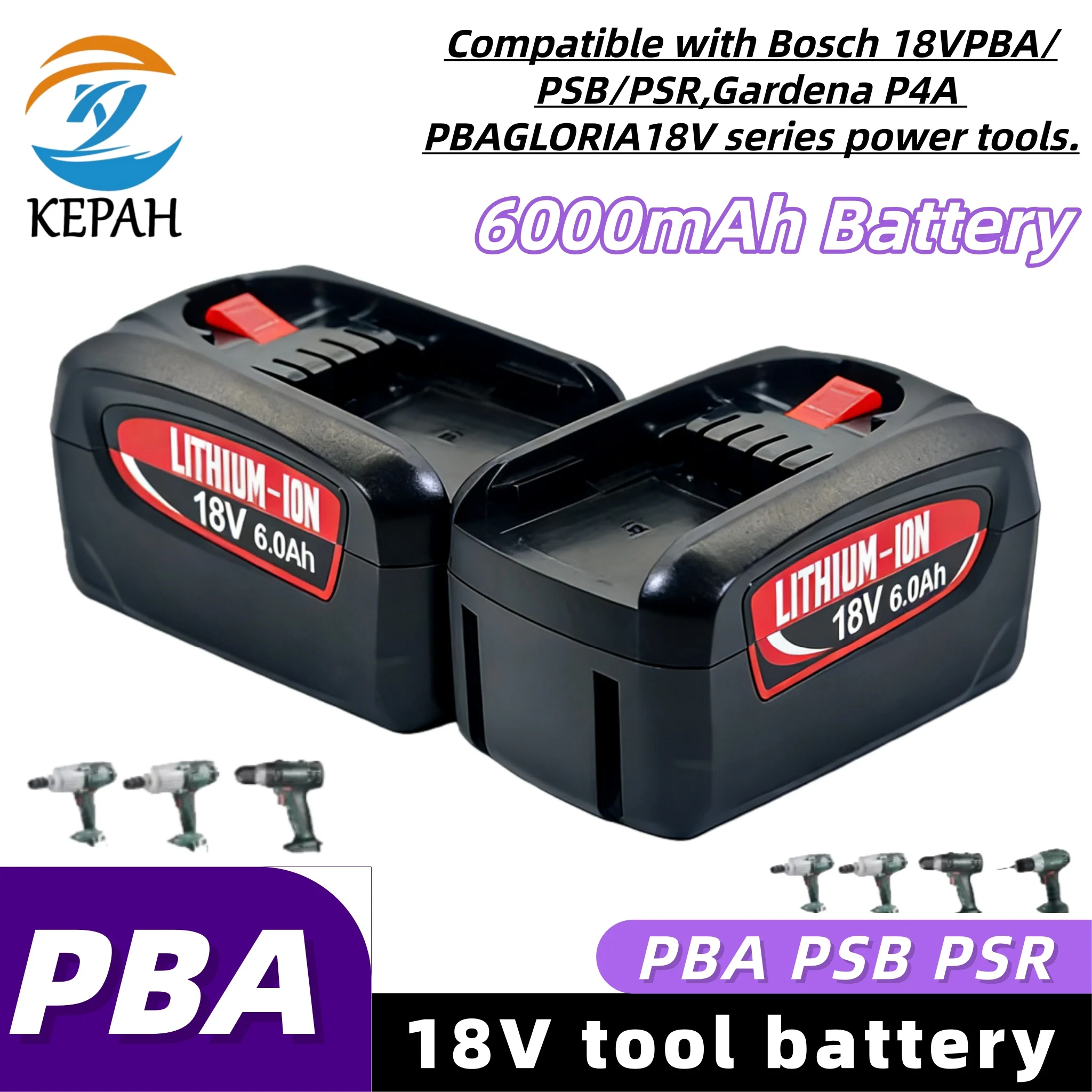 

Универсальная батарея 18 В для PBA/PSB/PSR | Сменная батарея большой емкости 6,0 Ач
