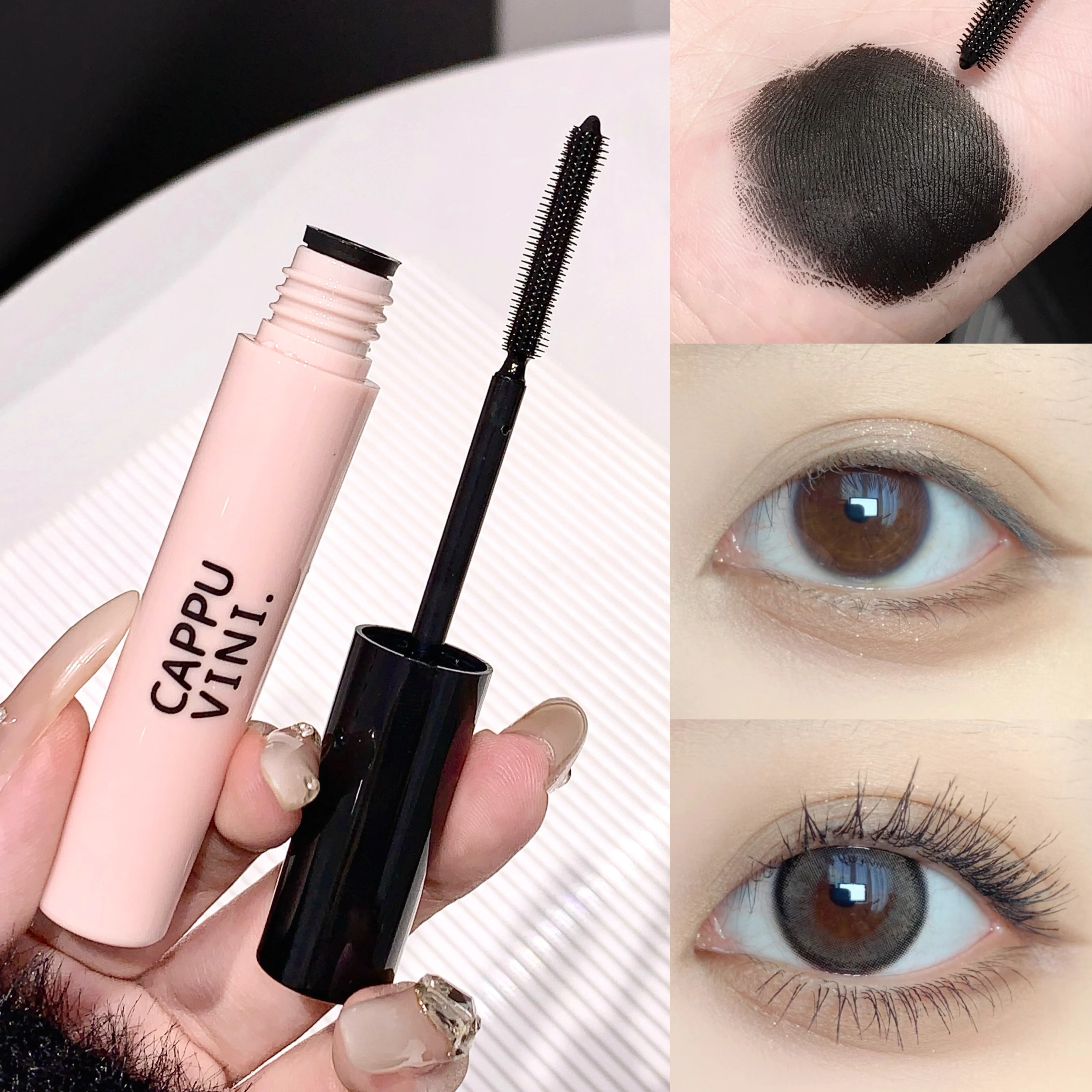 มาสคาร่าคาปูวินี่ กันน้ำและไม่เลอะ ติดทนนาน 3 มิติ ช่วยให้ขนตายาวและงอนเด้ง มีวอลลุ่ม ติดทนนาน ราคาไม่แพง