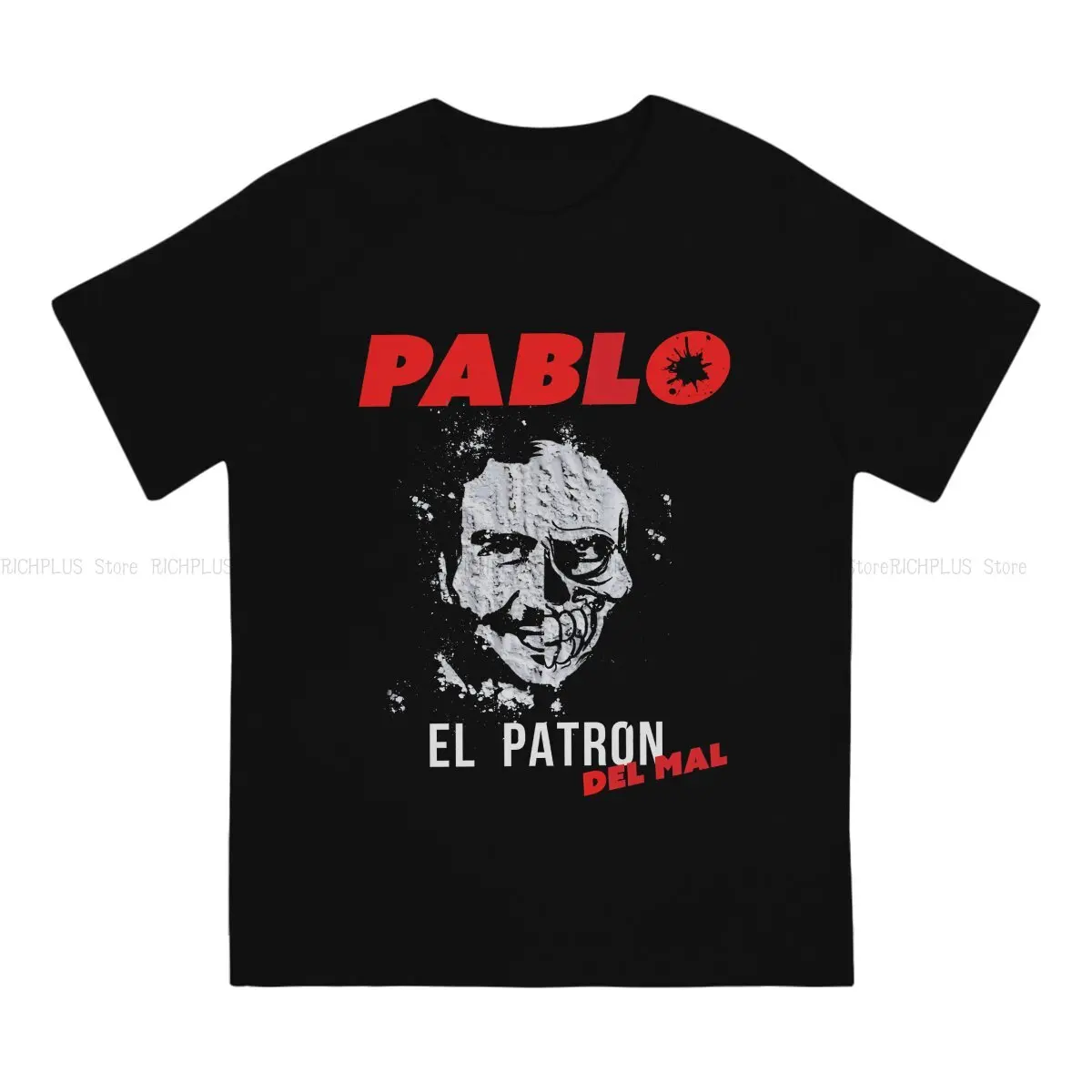 El Patron De Mal Hip Hop TShirt Narcos Crime TV Pablo Escobar Leisure Polyester T Shirt Hot Sale Stuff For Men Women