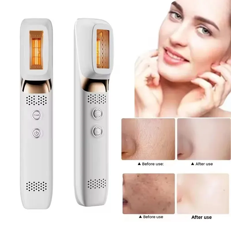 Instrumento de Belleza con Terapia LED+IPL, Máquina de Masaje Facial con Láser, Terapia de Luz Roja para Cuello y Rostro, Dispositivo de Belleza para el Cuidado de la Piel de Uso Doméstico y Spa