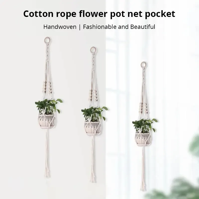 Indoor Balcony Green Plant Flower Pot Hanging Rack105cmHanging Plant Pot Stand for Home