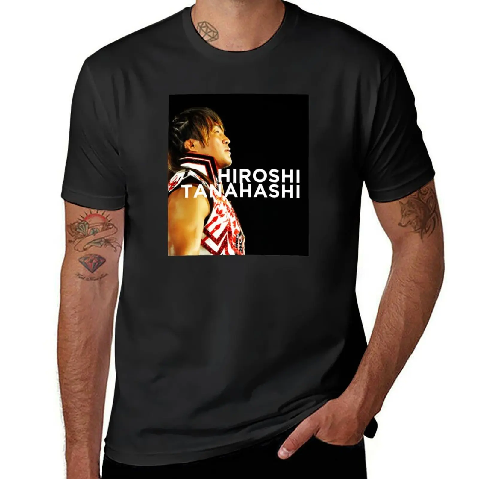 Hiroshi Tanahashi T-Shirt hippie clothes blacks mens funny t shirts