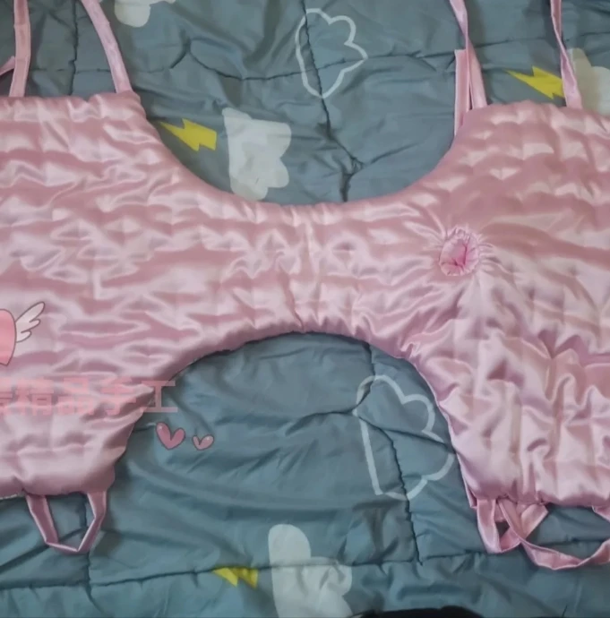 Мужской сексуальный розовый глянцевый шелковистый комбинезон с цветочным принтом на сенсорных бретелях, хлопковый пышный теплый ABDL, топ на бретельках, трусы, боди ручной работы