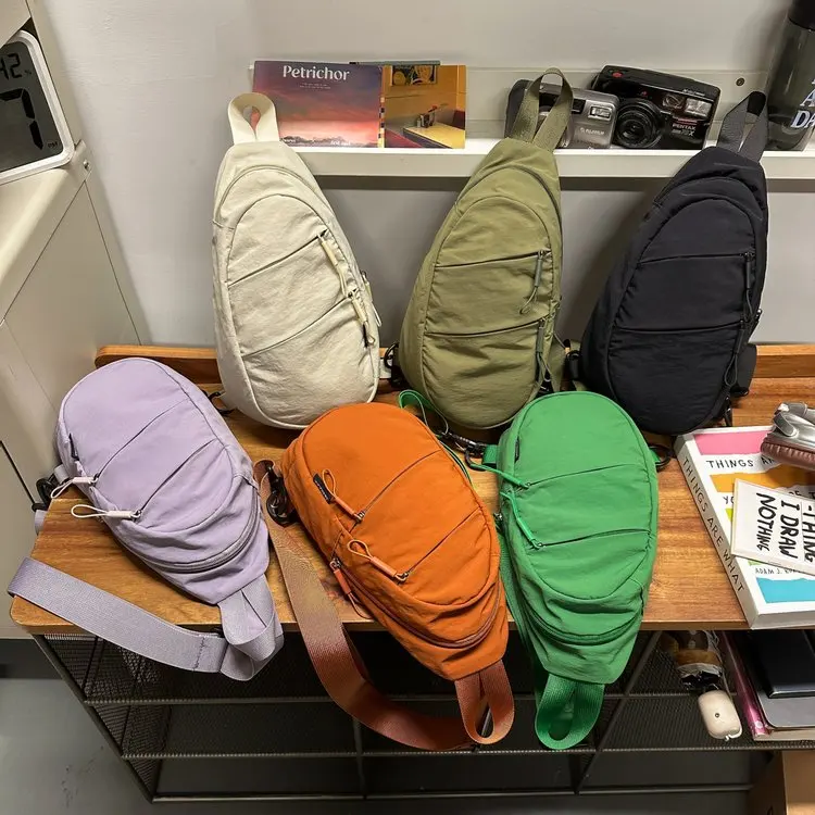 Borsa a tracolla sportiva casual da uomo Borsa in nylon leggero per telefono cellulare Borsa da petto da uomo Faion per il tempo libero estivo