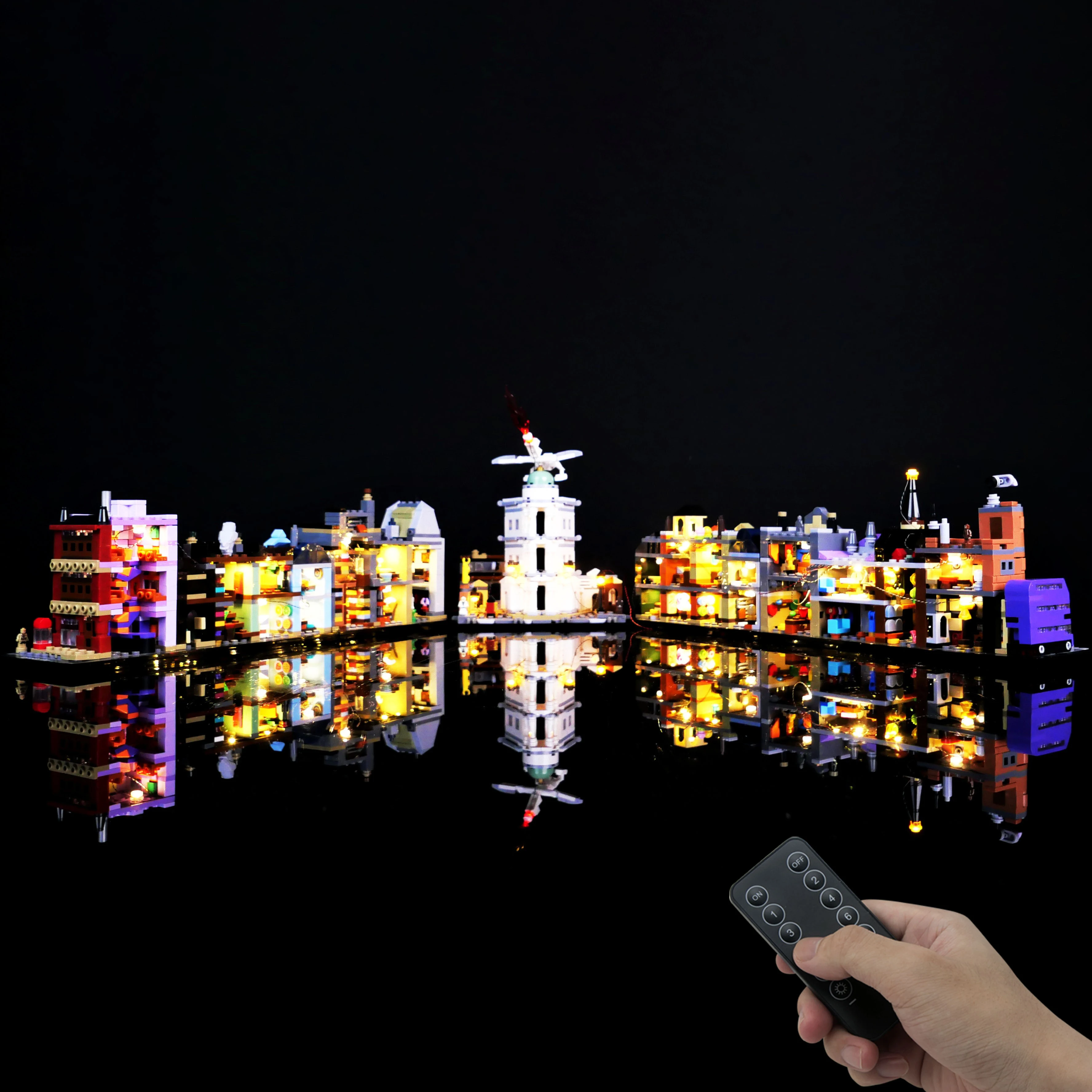 

Строительный блок, светодиодный светильник, комплект 76444, мини-модель аллия с диагоном, освещение с дистанционным управлением, идеальный подарочный набор дисплея