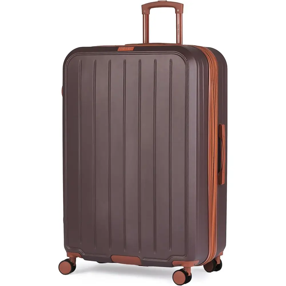 

32 Inch Expandable Large Hardshell Suitcase with 360° Spinner Wheels for Extended Trips and Cruises - Lightweight Rolling Travel
