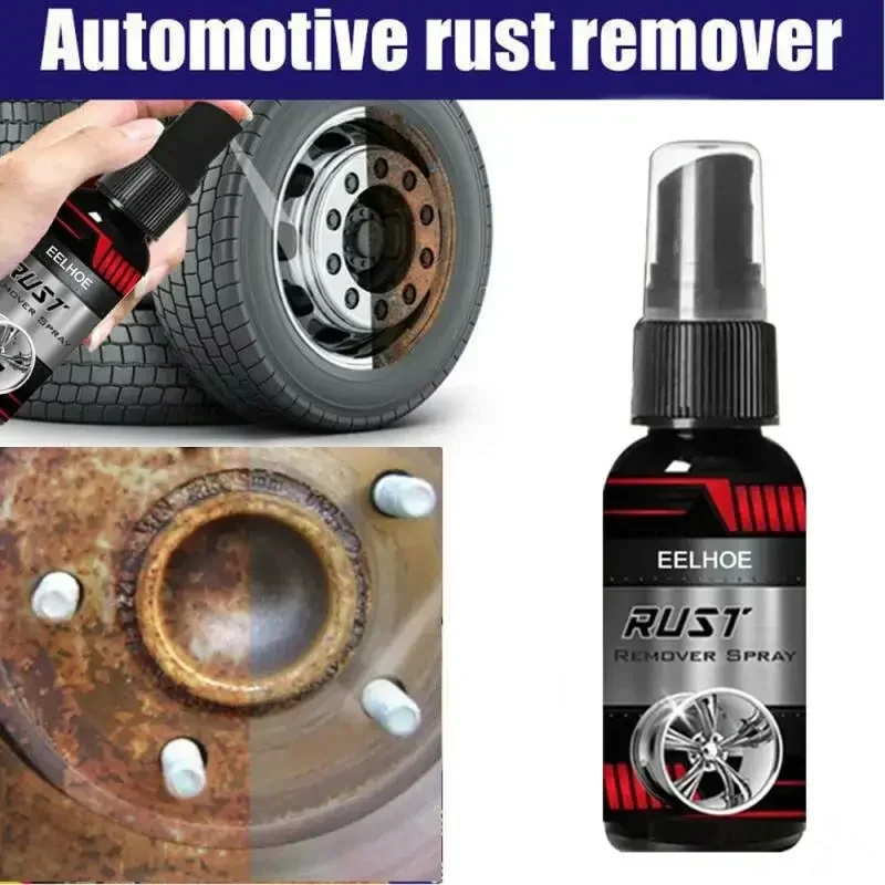 30ml Car Rust Remover Spray Metal Surface  Paint Car Maintenance  Powder Cleaning Super Rust Remover Multi-Purpose