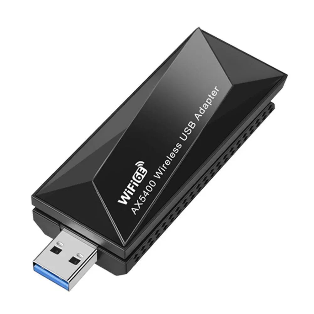 Tarjeta de red WiFi 6E de 5400Mbps, adaptador USB 3,0, tribanda 2,4G, 5G, 6G, receptor WiFi Dongle para PC, ordenador portátil, Windows 11 10