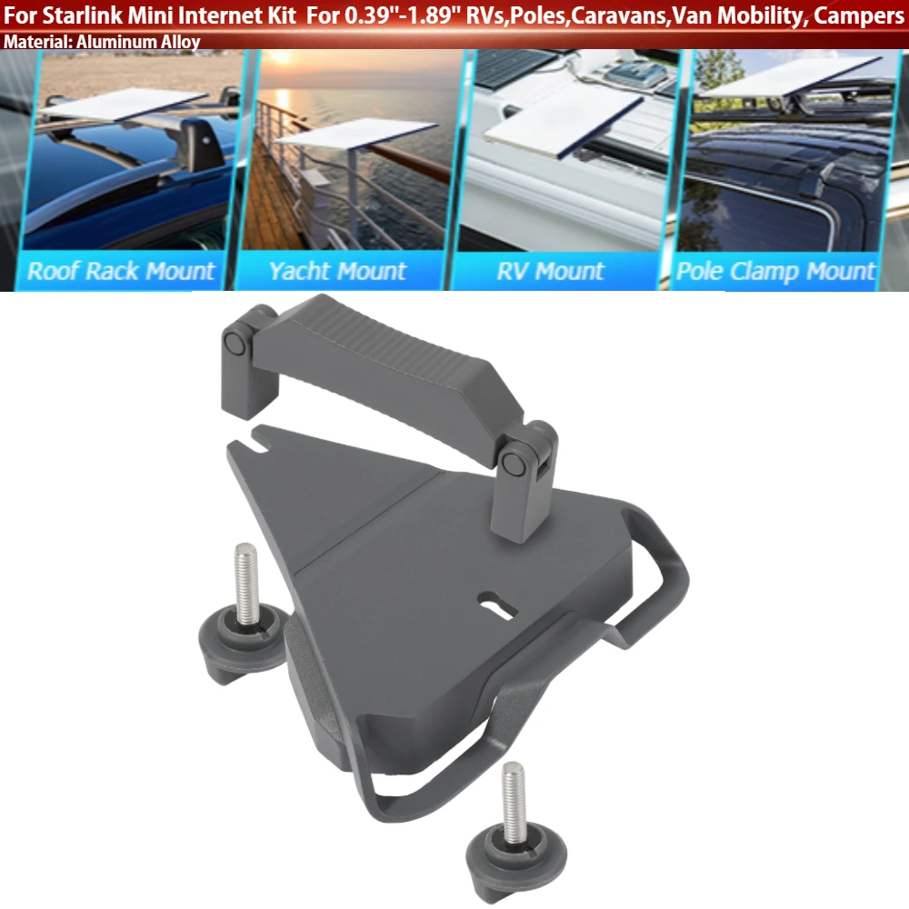 

Car RV Roof Rack Mounting Set for Starlink Mini Internet Kit For 0.39"-1.89" RVs Pole Caravan Van Mobility Campers