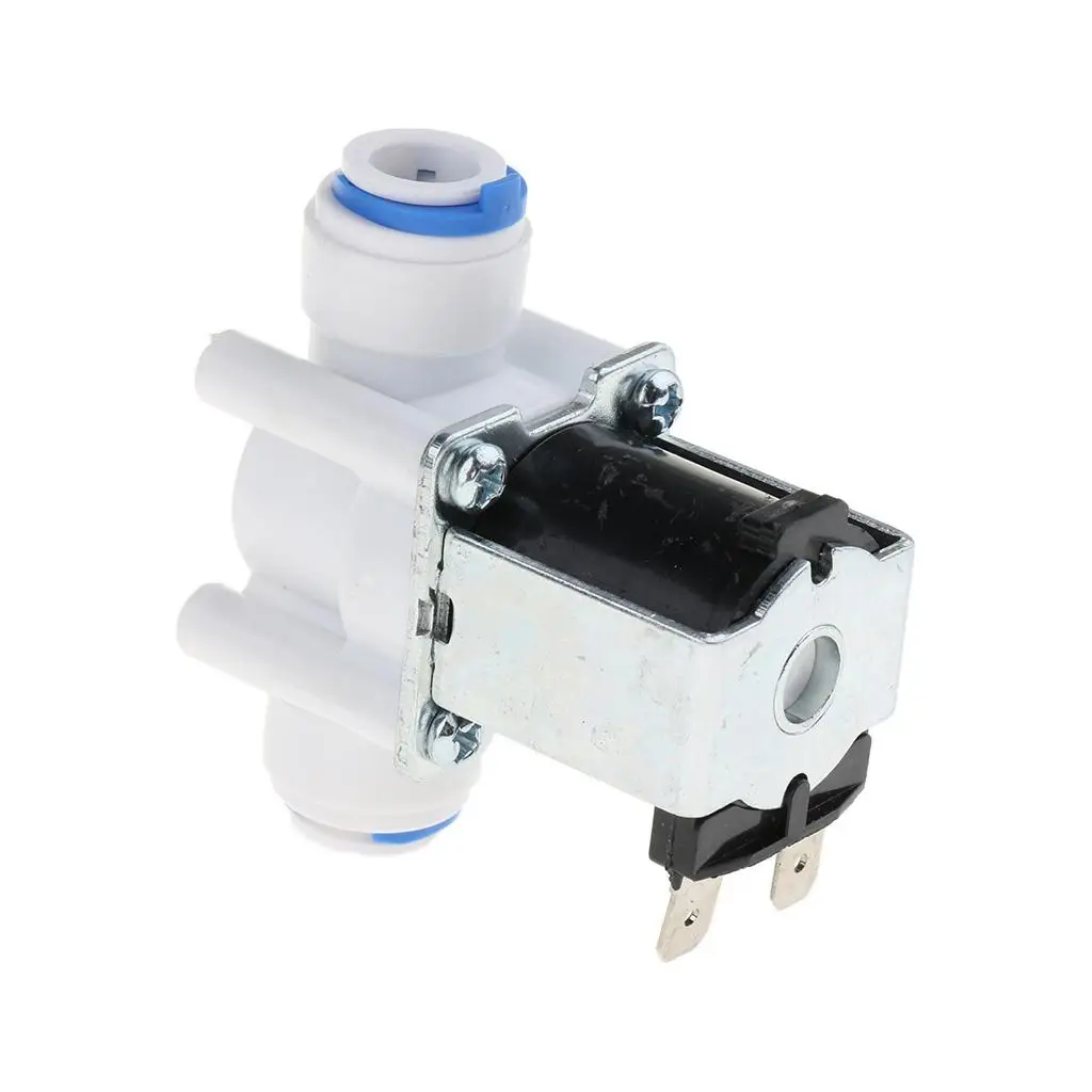Electric Inlet Feed Solenoid Valve Copper 24V Fast Fit Water Pump Accessory for RO System and Dispenser