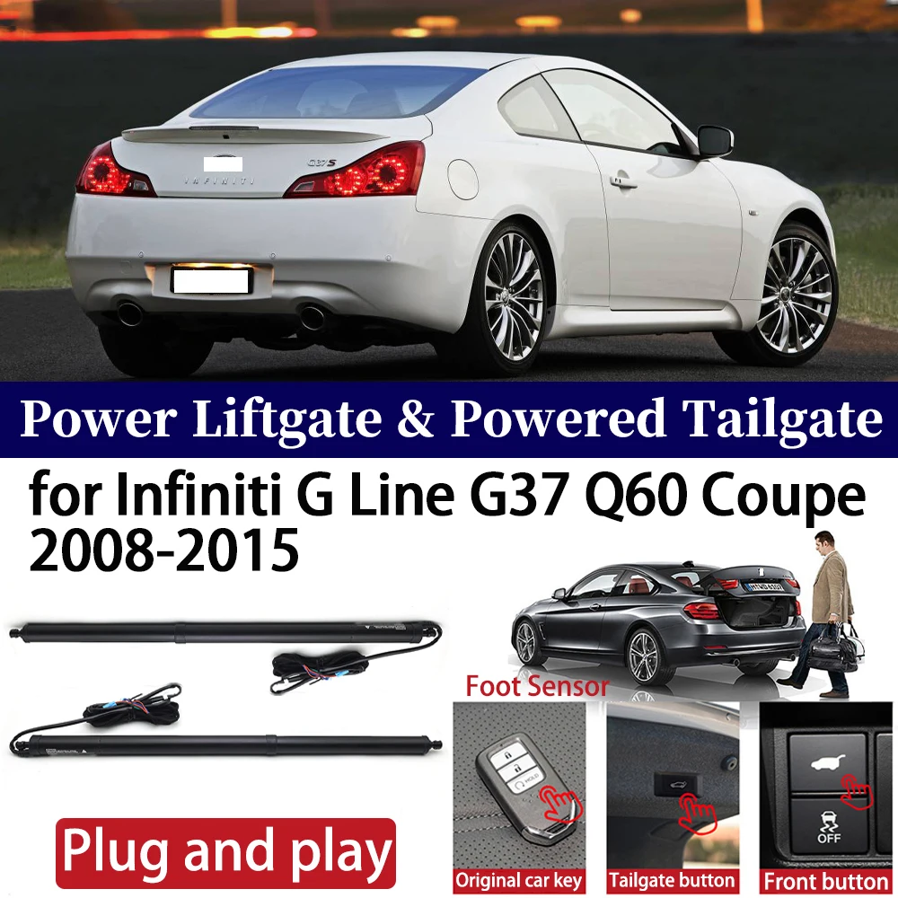 

for Infiniti G Line G37 Q60 Coupe 2008-2015 Car OEM Power Liftgate Automatic One-Click Powered Tailgate Strut Plug and paly