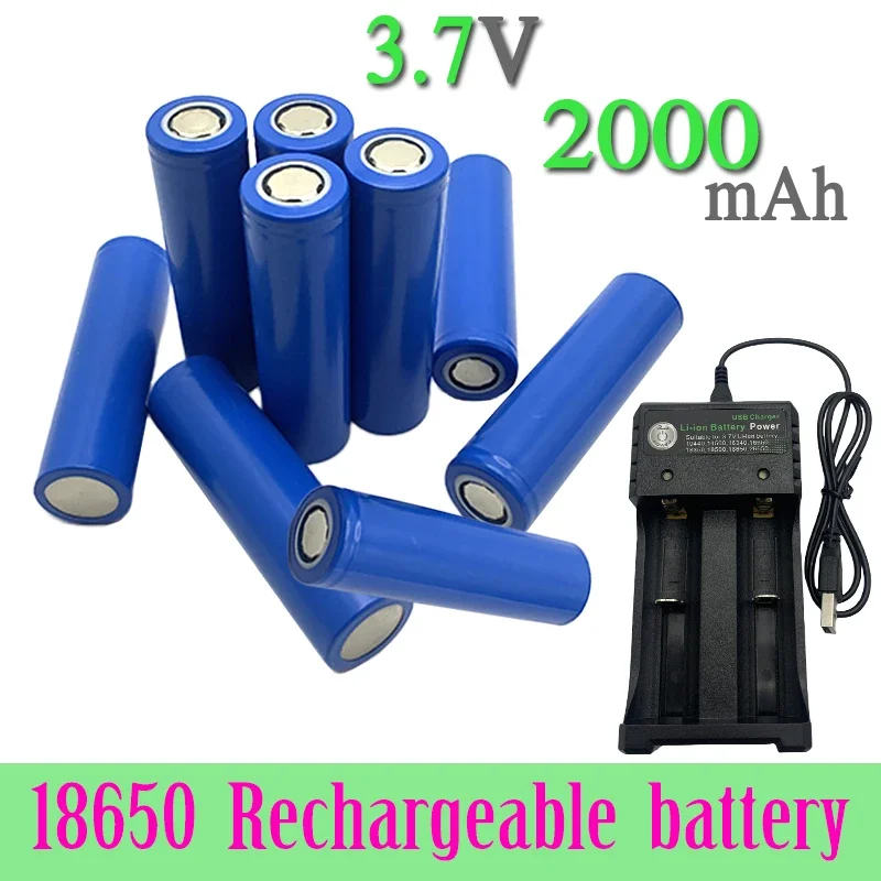 100% oryginalna bateria 18650 3,7 V 2000 mAh entladung 18650 akumulator litowo-jonowy do taschenlampe