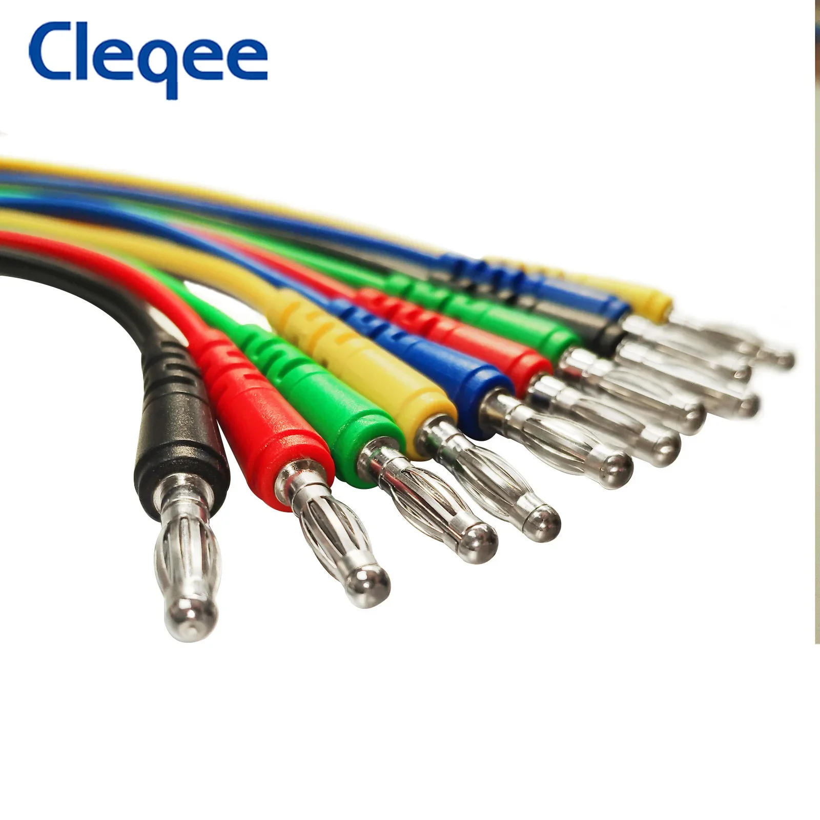 Cleqee-バックコネクターキットP1920,20個,ligatorクリップ-4mm,バナナプラグ,マルチメーター,テストワイヤー,自動車修理ツール