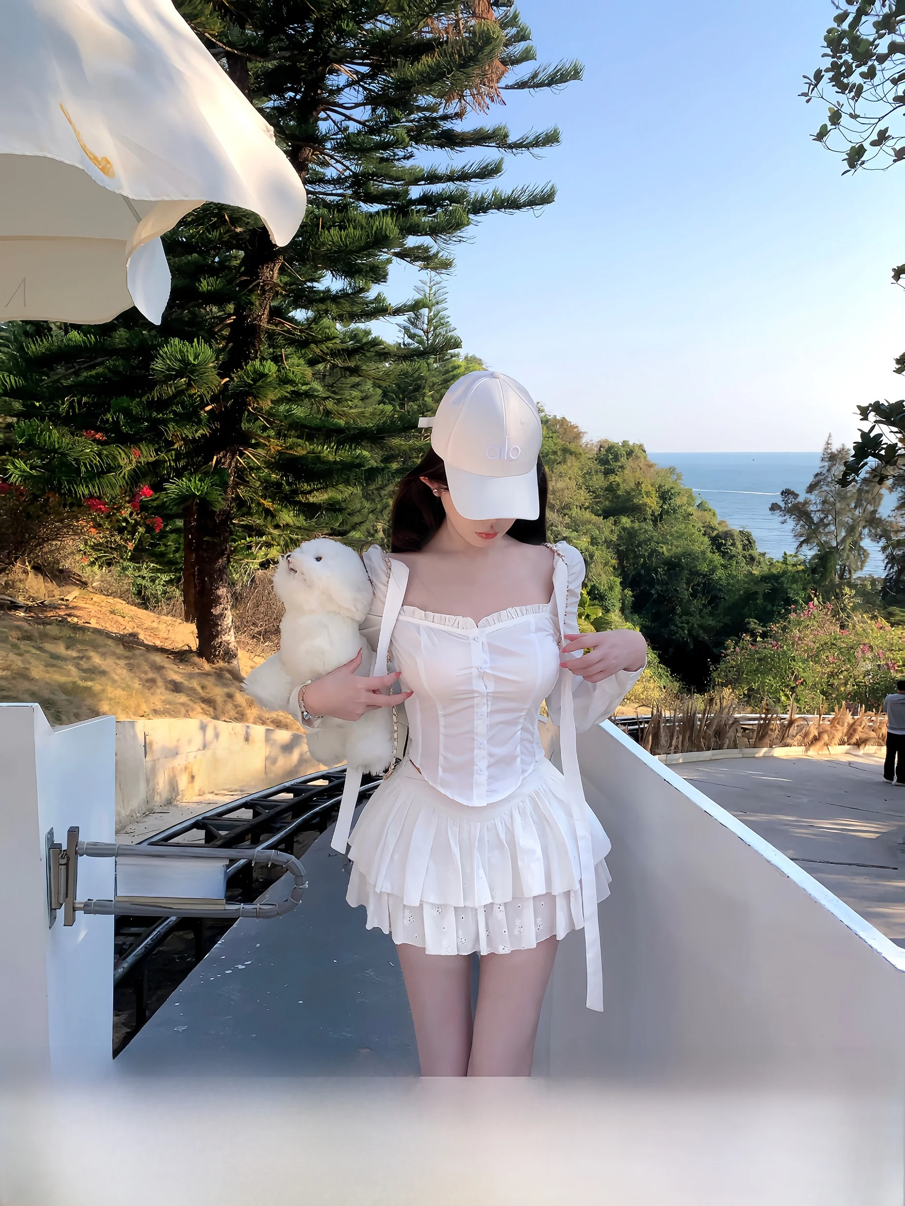 

Swan Pure Desire High Waist Sexy Women's Set E26Y20152E26Q20038 Fashionable French Style Spring Summer Two-Piece Suit