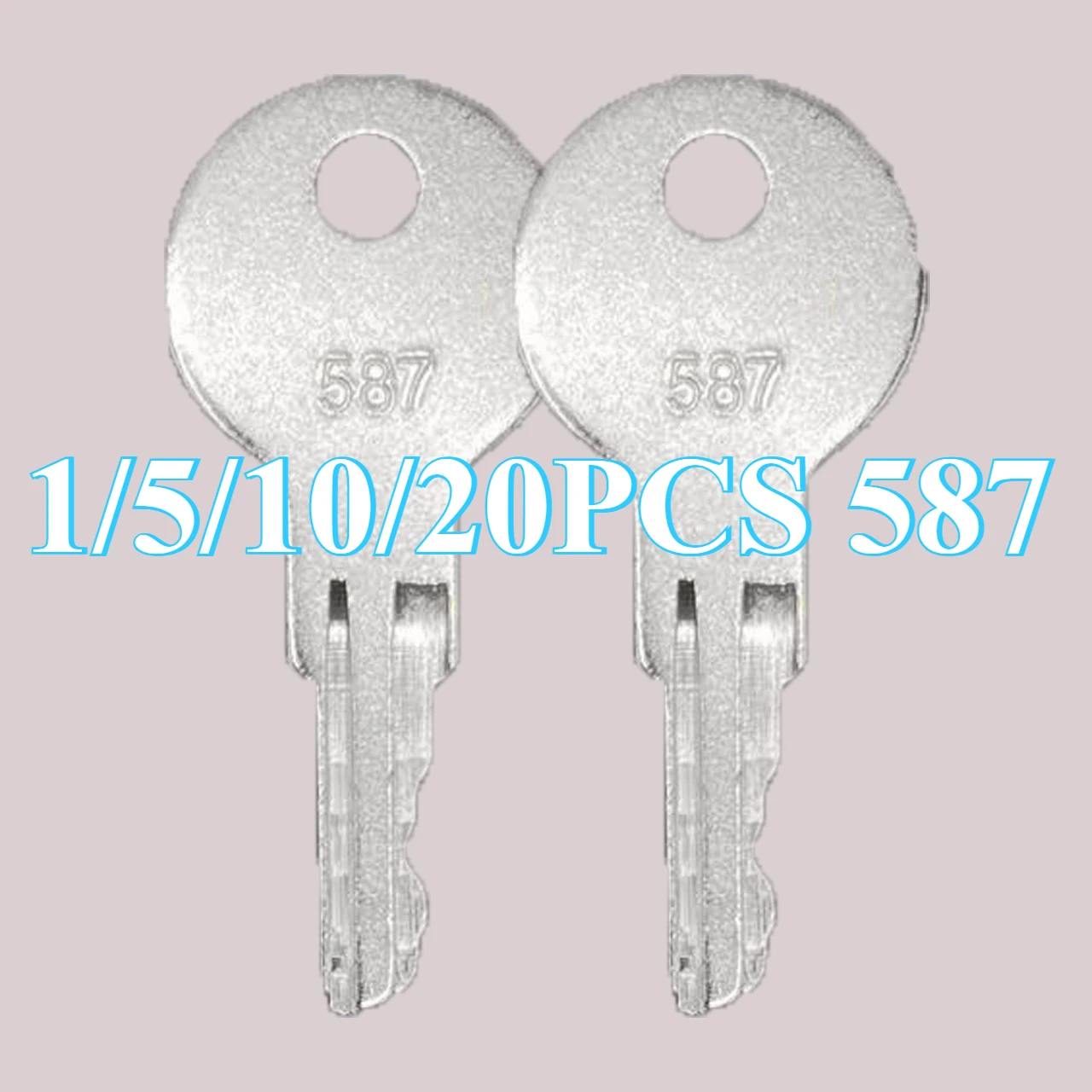 7012587 1/5/10/20PCS 587 ELI80-0106 Ignition Starter Key Compatible with JLG Industrial Construction Models
