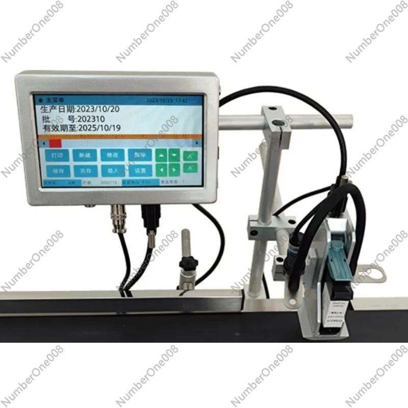 Automatic Portable Inkjet Printer for Date Code Marking on Food Packaging Bottles Cans Small Production Line for ZXW190
