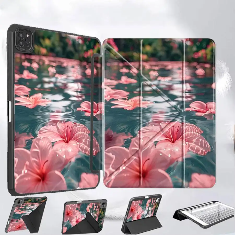 

Красивый чехол-подставка для планшета с изображением цветочных тычинок для iPad Pro 2025, Mini 6, 7, Air 4, 5, M3, M2, M4, 11 дюймов, Pro 11-го, 10-го, 9-го поколений