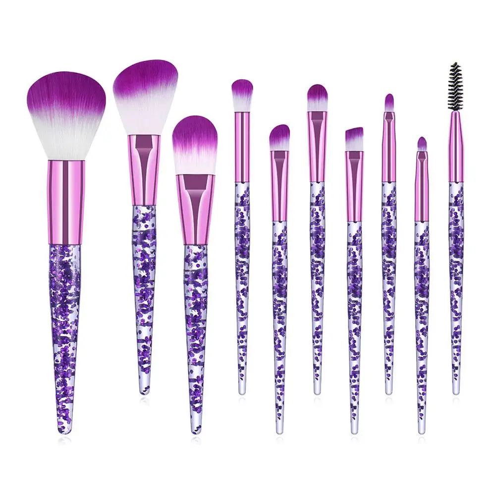 Juego de brochas de maquillaje profesional, cerdas suaves sintéticas, todo tipo de piel, mango antideslizante, sombra de ojos, colorete, fácil de limpiar