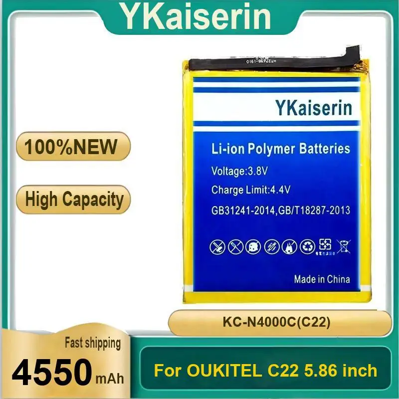 

Good Low-Temperature Performance Mobile Phone Battery 4550Mah For Oukitel C22 5.86 Inch Fast Shipping KC-N4000C