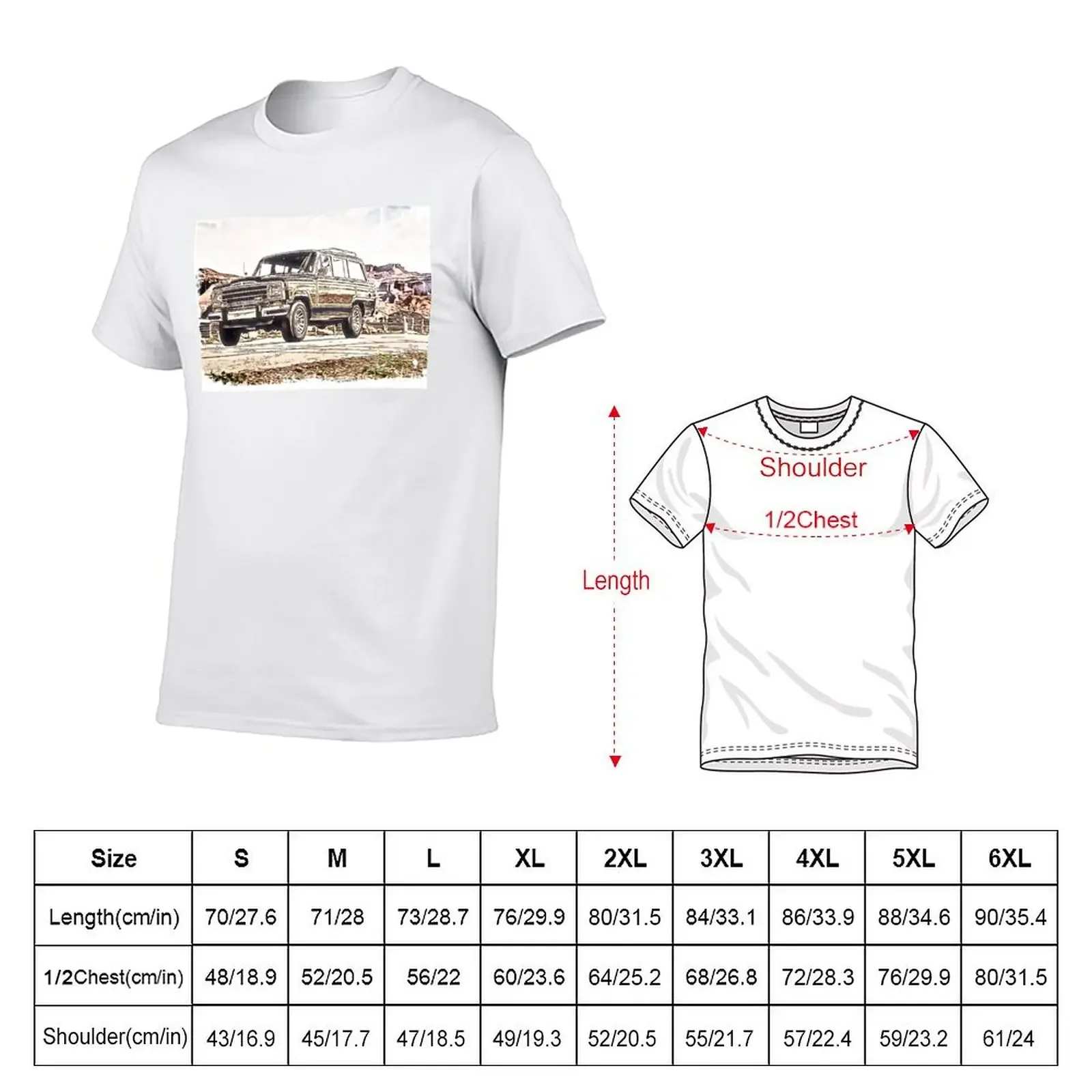 Grand Wagoneer watercolor T-Shirt plus sizes custom t-shirts graphic shirts sublime mens funny t shirts