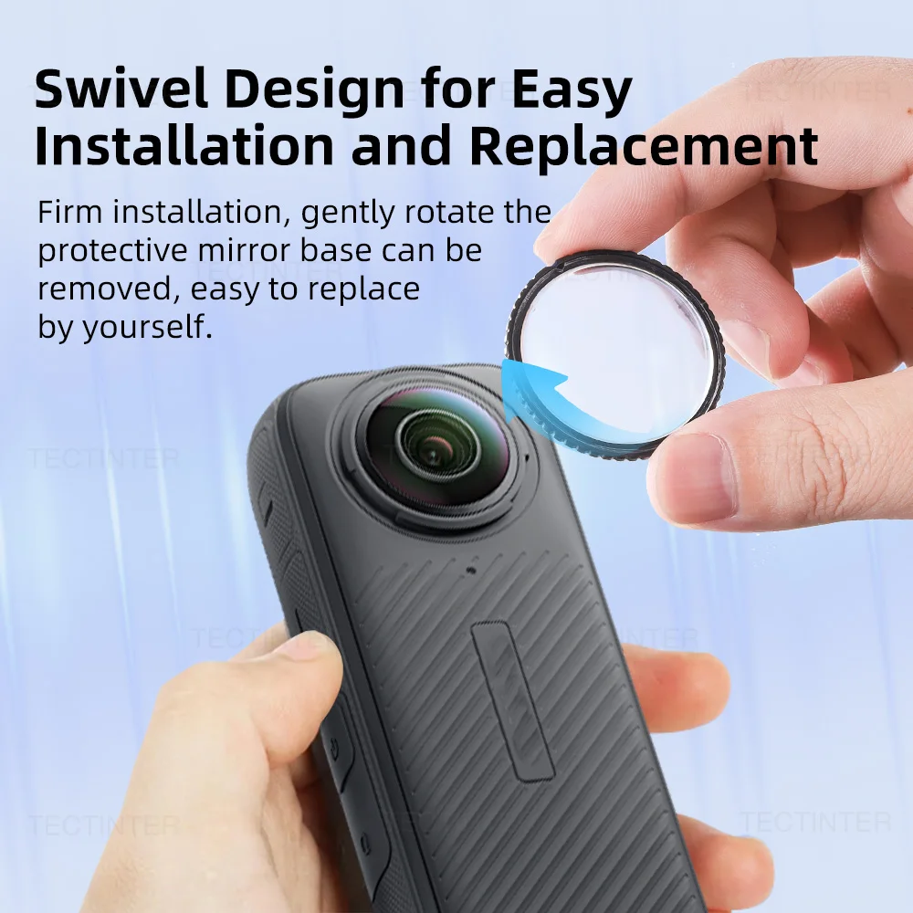 فيلم الزجاج المقسى ل Insta360 X4 X5 حامي الشاشة المضادة للخدش عدسة الحرس غطاء مجموعة واقية 360 ° ملحقات كاميرا الفيديو