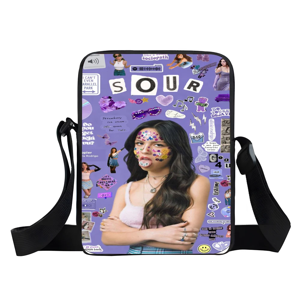 

Boy Girls Music O-olivia-R-rodrigos S-sours Printed Shoulder Messenger Bag Child Casual Handbag Men Women Phone Bag Shopping Bag