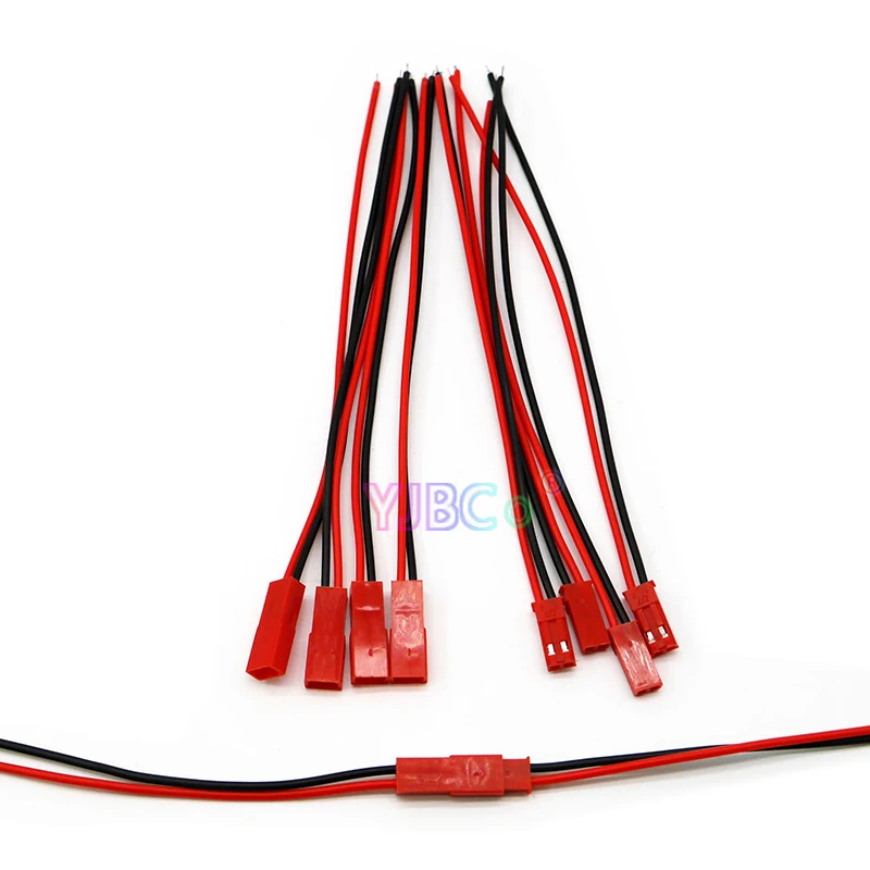 

50/100 Pairs Male/Female 2 Pin JST Plug Cable Connector For RC BEC Battery Helicopter DIY FPV Drone Quadcopter