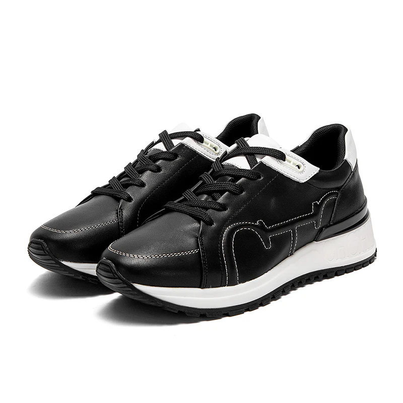 Women Casual White Shoes Leather Luxury Brand Sneakers Waterproof Flat Lightweight Comfortable Running Shoes Tennis