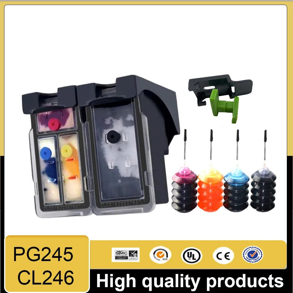 Совместимый чернильный картридж Vilaxh PG245 CL246 XL для принтеров Canon Pixma MX490 MX492 MG2420 MG2520 MG2522, серия PG CL 245 246