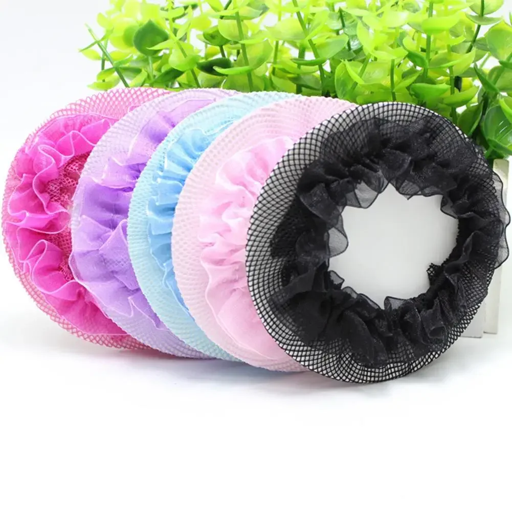 Girl Women Bun Cover Snood Hair Net Nets Latin Ballet Dance Skating Hair Accessories