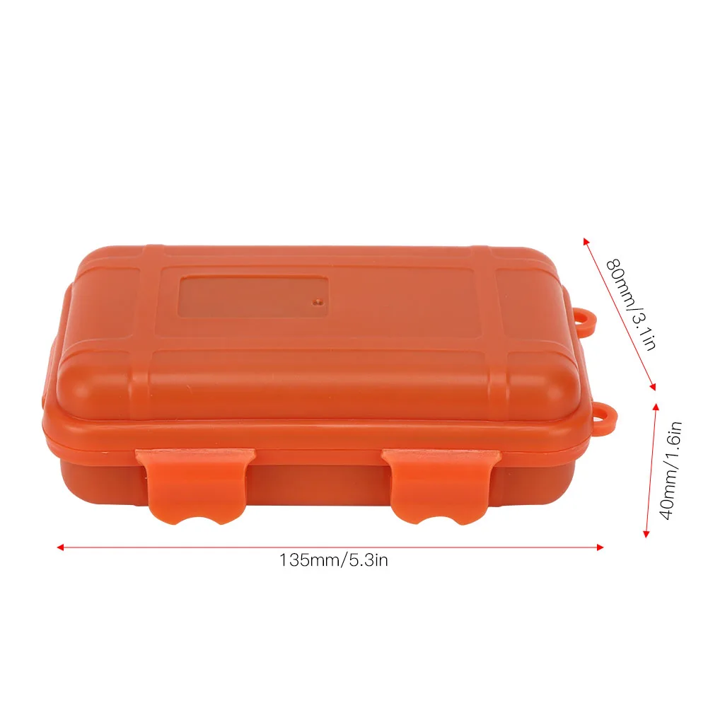 ZK20 4Pcs Outdoor Tool Small Survival Storage Box Shakeproof Pressure Resistant Waterproof Sealing Container