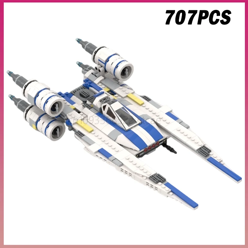 

707PCS MOC-241434 U Wing Starfighter Space Wars SpaceShip Battle Model Building Blocks Bricks Assembly Toy Boy Kids Adult Gift