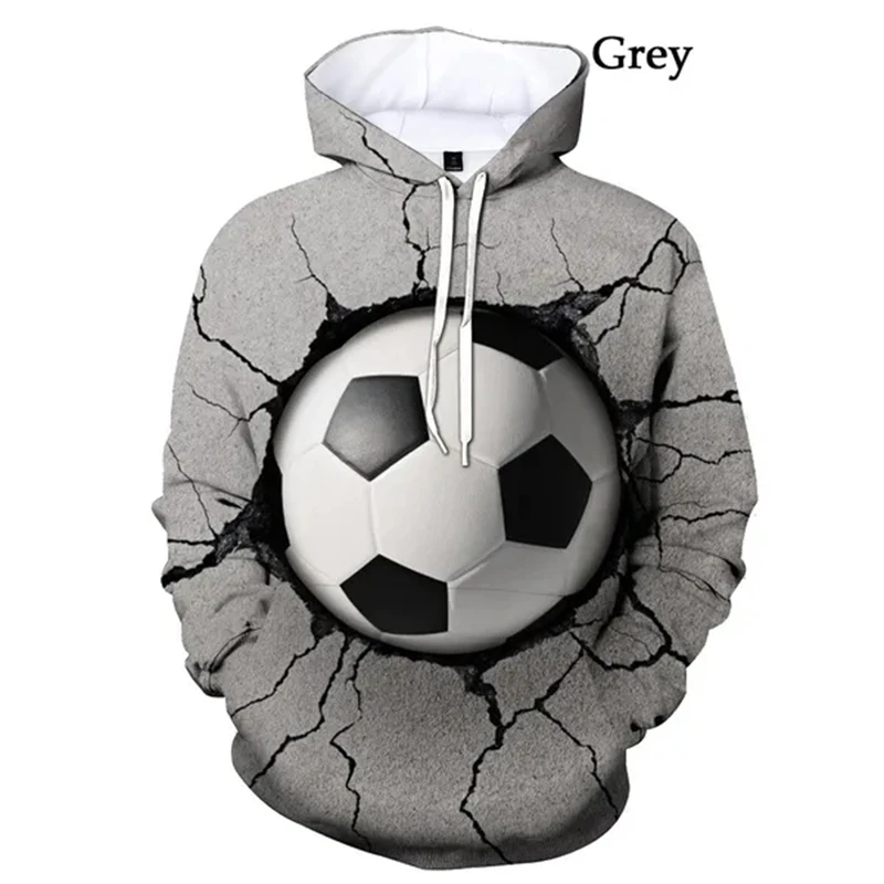 Newest Football Men Hoodie Soccer Women Sweatshirts Kids 3D Graphic Hoodies Suitable Boys Girls Harajuku Sweatshirt Top Clothing