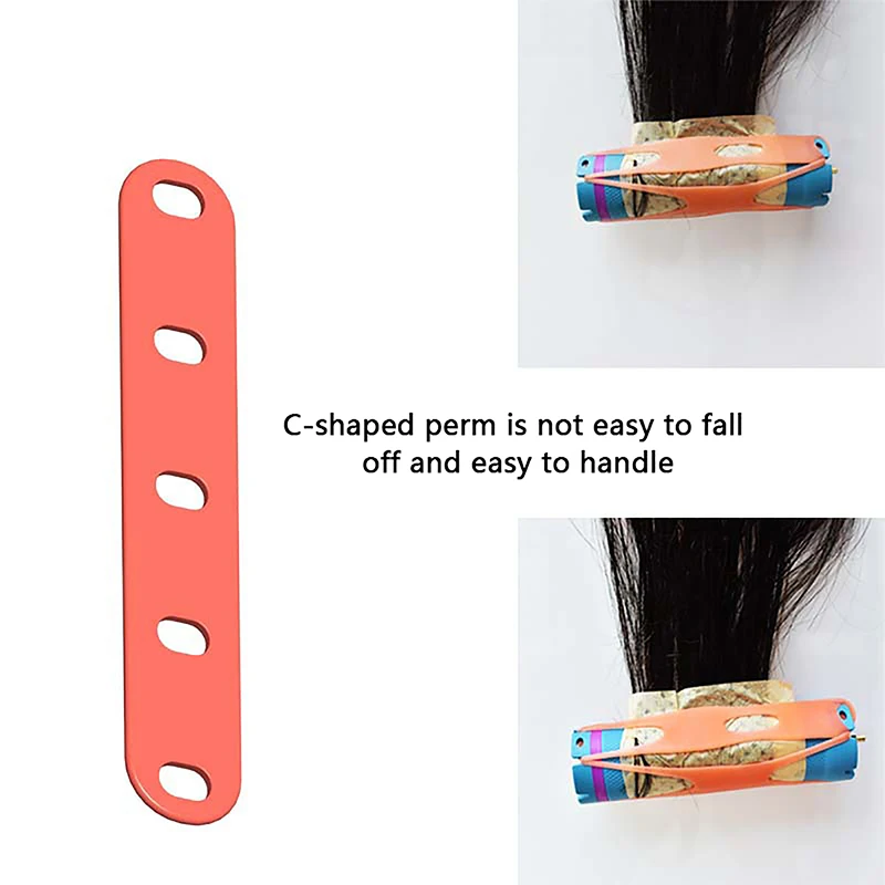 20Pcs Barber Shop Perm Band Hair Perm Rods Hair Rollers Cold Wave Rods With Elastic Rubber Band Professional Styling Tools