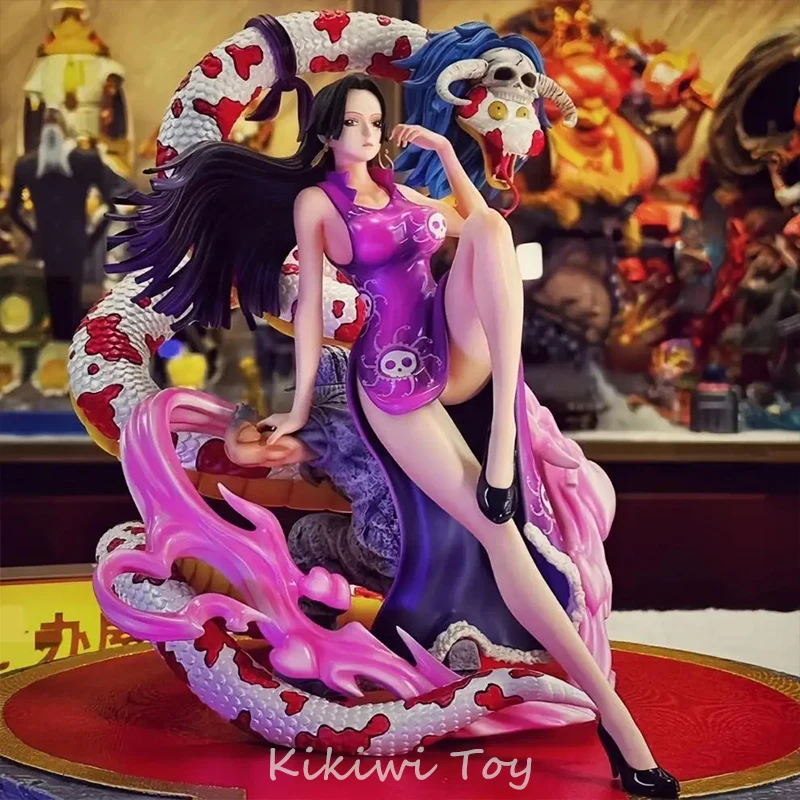 

20cm One Piece Anime Figure Boa Hancock Figure Empress BT Sitting Posture Figurine Pvc Gk Statue Model Doll Collection Toys Gift