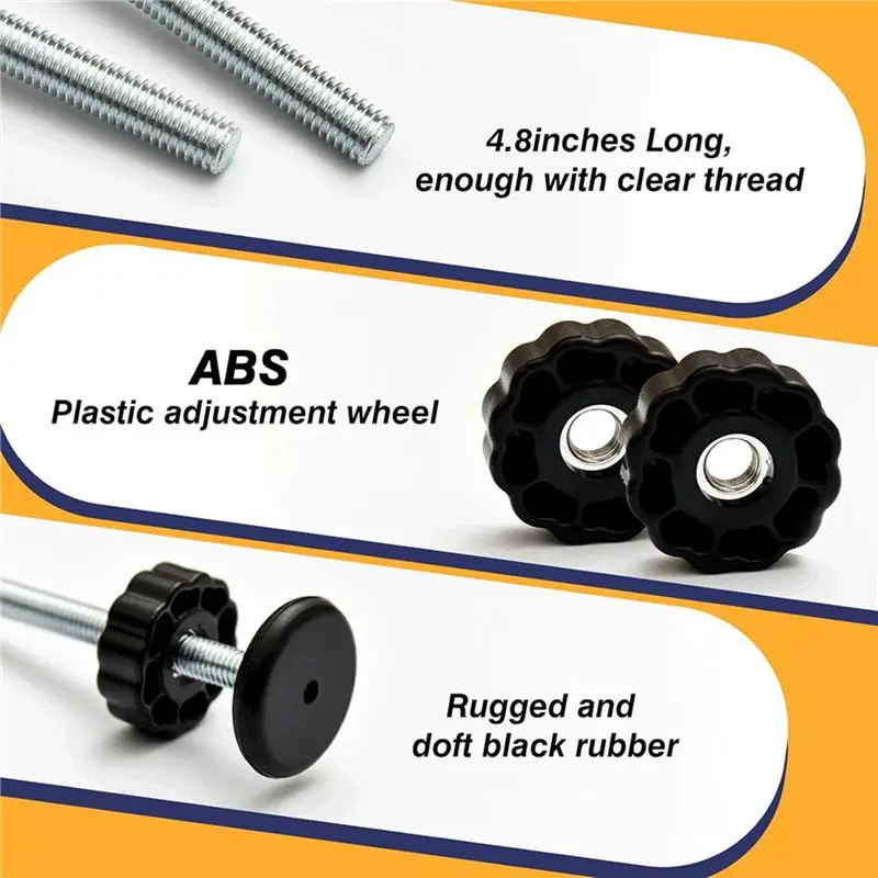 AT21-8Pcs Universal Baby Gate Threaded Spindle Rod, M8 Replacement Bolt Part For Baby & Pet Pressure Mounted Safety Gates B