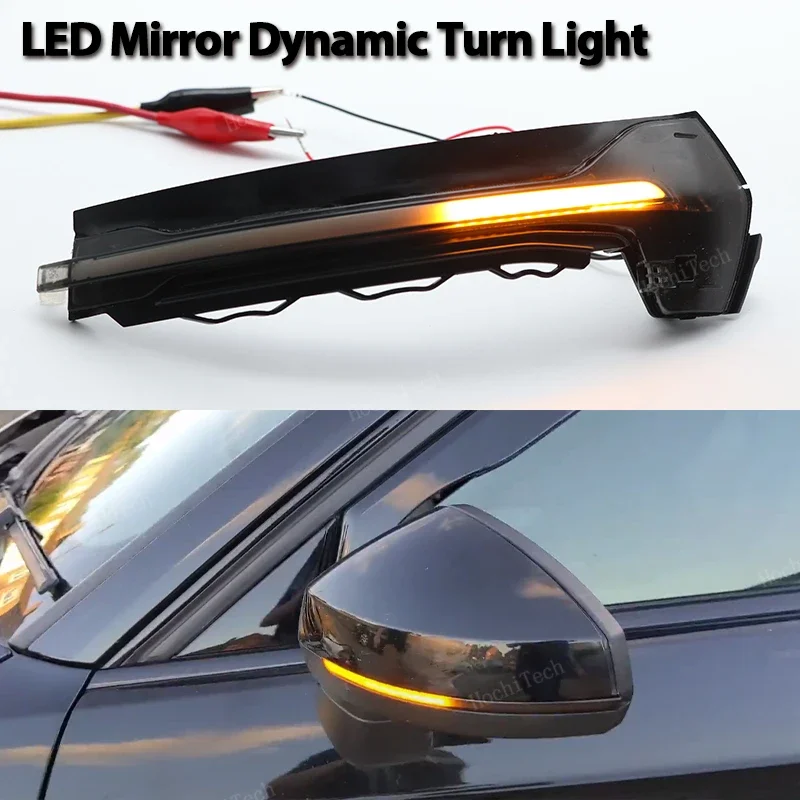 

Дымчатый светодиодный динамический указатель поворота, боковое зеркало, проблесковый свет для Audi A3 8V S3 RS3 2013 2014 2015 2016 2017 2018