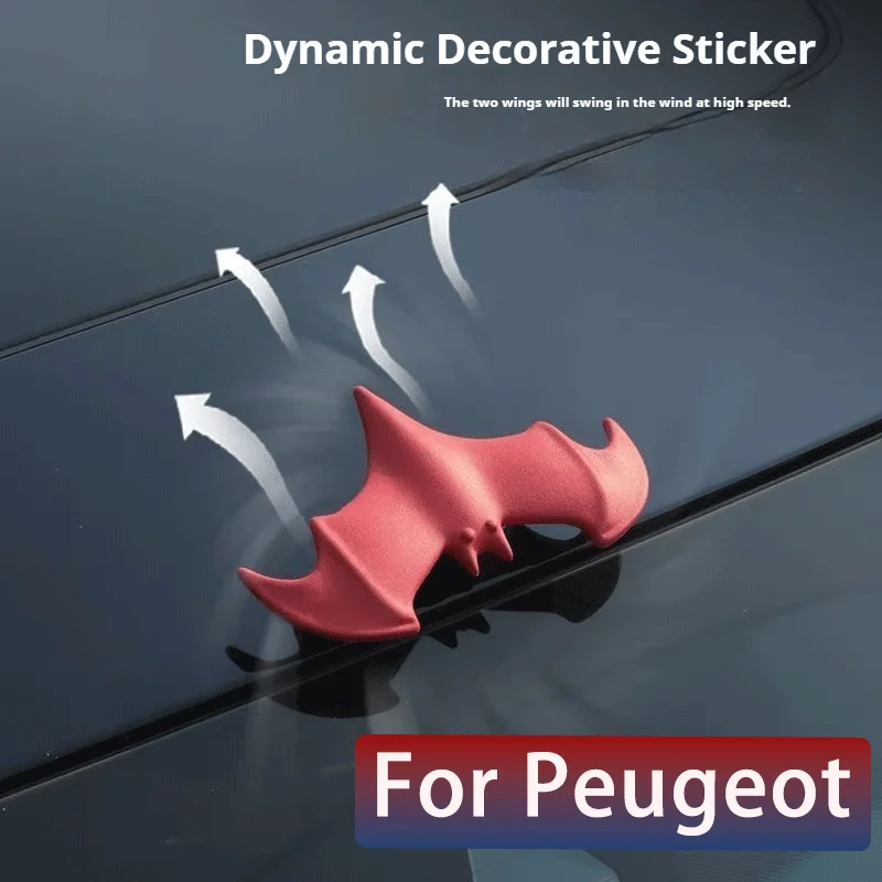 Para Peugeot 106 107 206 207 307 308 407 508 2008 3008 3D Bat estéreo pegatina de coche decoración de techo de coche pegatina decorativa de techo de coche