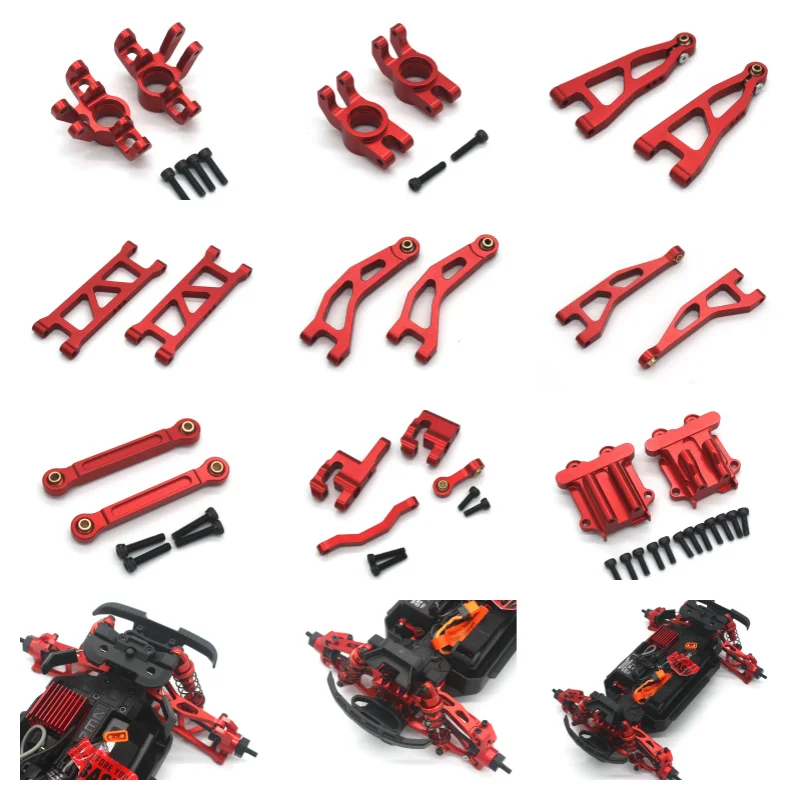 Image of ARRMA 1:18 Granite Typhoon Grom RC Metallteile Ferngesteuertes Auto Schwingarm Lenkungssatz Montageteile