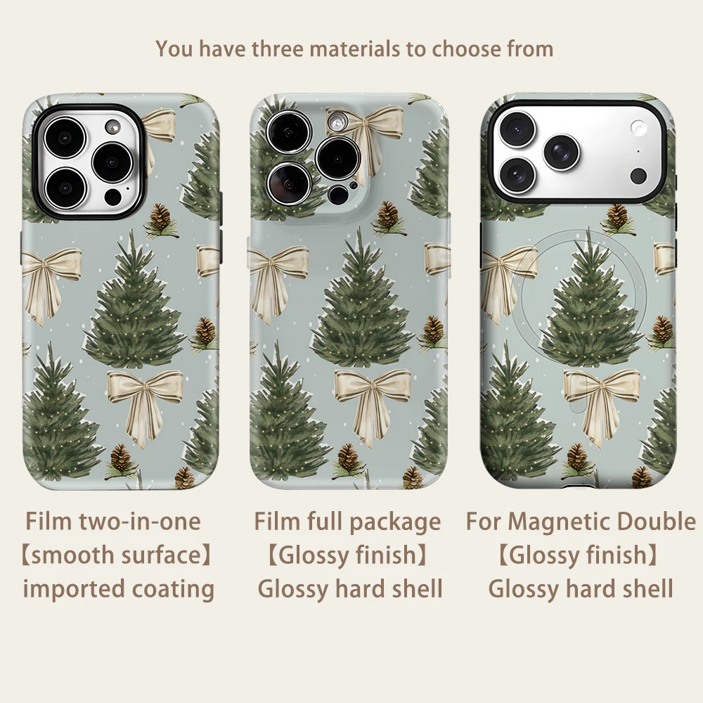 الأزرق عيد الميلاد عزر IPhone17 يجب أن لحالة الهاتف المغناطيسي آيفون 17 16 15 14 13 برو ماكس زائد حالة واحدة مزدوجة الطبقة صعبة #3