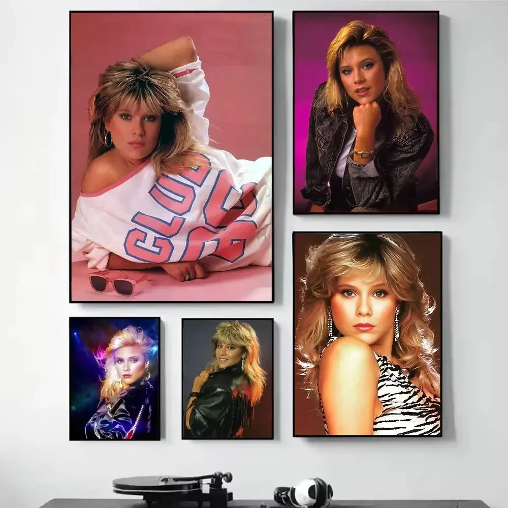 S-Samantha Fox Painting Calligraphy Self Adhesive Wall Art Waterproof Print For Bedroom Hallway Home Decor