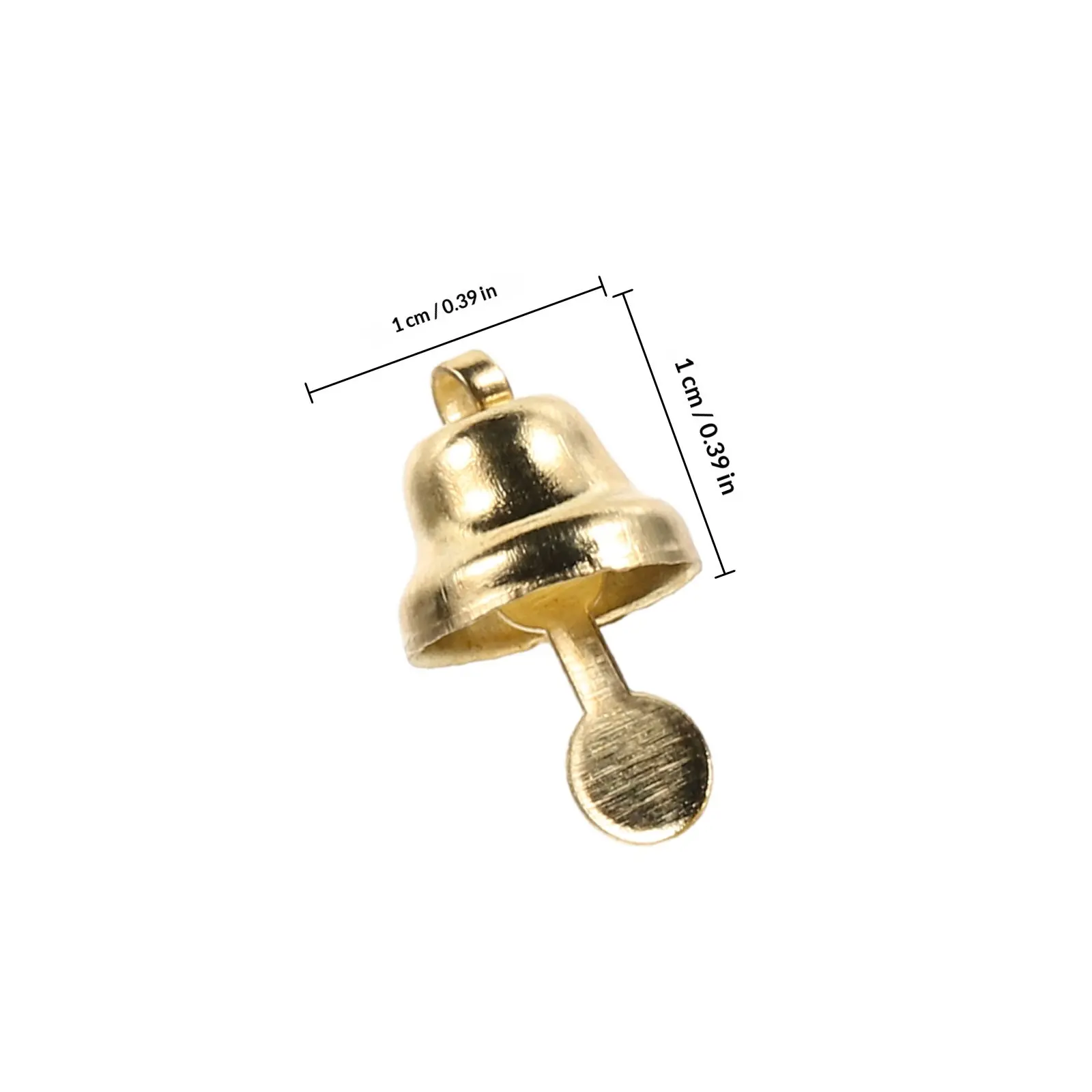 100Pcs Golden Small Jingle Bells Christmas DIY Craft Wreath Decoration Hanging Ornaments Xmas Tree Bells Wind Chimes
