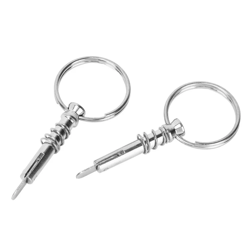 2PCS Reliable 316 Stainless Steel Quick Release Pin Corrosion Resistant Bimini Top Pin Boat Pin Marine Use