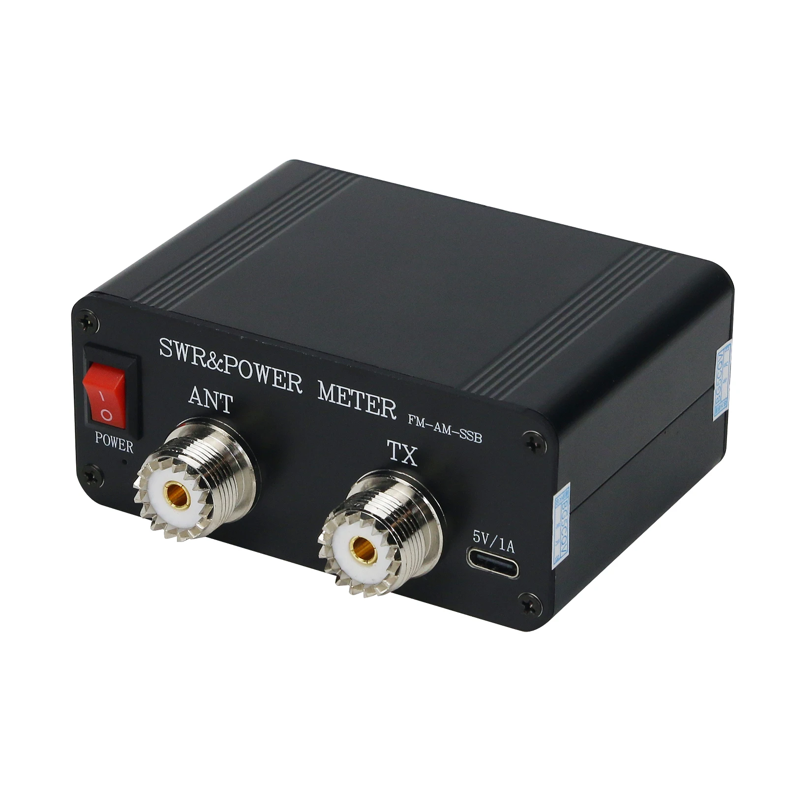 CQV-SWR120 Digital SWR & Power Meter 1.8MHz-54MHz Colour LCD Display with Type-C Interface Energy Meters